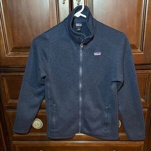 Patagonia boys better sweater large 12 navy jacket